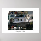 Uitzicht van Coricella Harbour in Procida Poster (Voorkant)