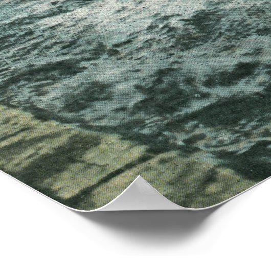 Uitzicht van Court Street Bridge met hoge tonen Poster (Hoek)