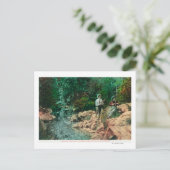 Uitzicht van Coyote Creek bij Gilroy Hot Springs Briefkaart (Staand voorkant)