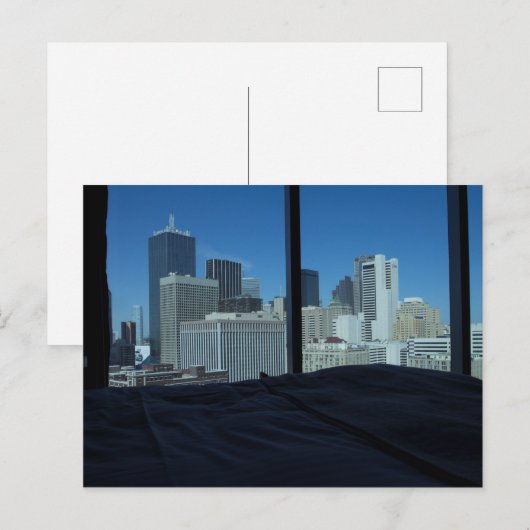 Uitzicht van Dallas Skyline, Texas Briefkaart (Voorkant / Achterkant)