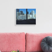 Uitzicht van Dallas Skyline, Texas Canvas Afdruk (Insitu (Woonkamer))