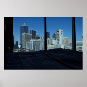 Uitzicht van Dallas Skyline, Texas Poster