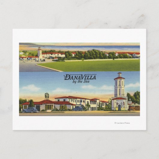 Uitzicht van Dana Villa by-the-Zee Briefkaart (Voorkant)