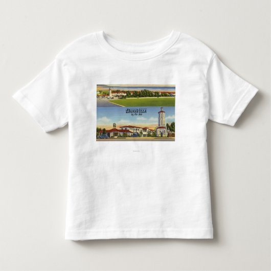 Uitzicht van Dana Villa by-the-Zee Kinder Shirts (Voorkant)