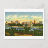  Uitzicht van Dayton, Ohio, Skyline Briefkaart (Voorkant)