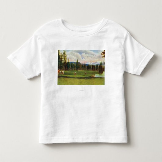 Uitzicht van de 14e groenen kinder shirts (Voorkant)