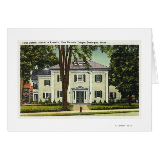 Uitzicht van de 1e Normale School in Amerika (Voorkant Horizontaal)