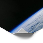 Uitzicht van de aarde van de Space Shuttle Endeavo Poster (Hoek)