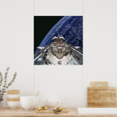 Uitzicht van de aarde van Space Shuttle Atlantis ( Poster (Keuken)