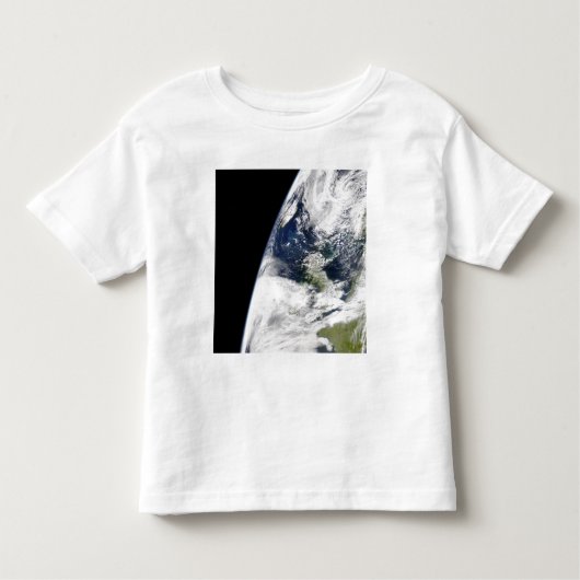 Uitzicht van de aarde vanuit de ruimte kinder shirts (Voorkant)