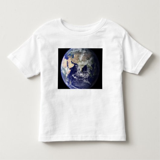 Uitzicht van de aarde vanuit de ruimte kinder shirts (Voorkant)