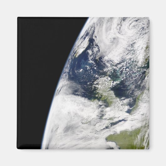 Uitzicht van de aarde vanuit de ruimte magneet (Voorkant)