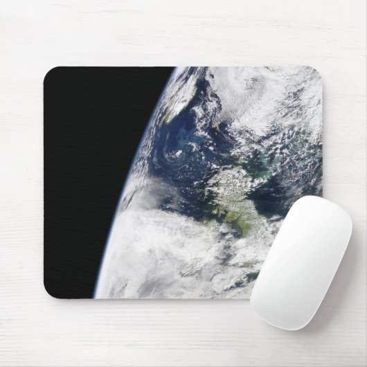 Uitzicht van de aarde vanuit de ruimte muismat (Met muis)