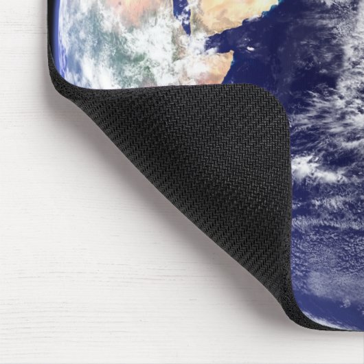 Uitzicht van de aarde vanuit de ruimte muismat (Hoek)
