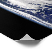 Uitzicht van de aarde vanuit de ruimte poster (Hoek)