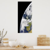 Uitzicht van de aarde vanuit de ruimte poster (Keuken)