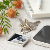 Uitzicht van de aarde vanuit de ruimte sleutelhanger (Zijkant)