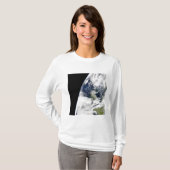 Uitzicht van de aarde vanuit de ruimte t-shirt (Voorkant volledig)