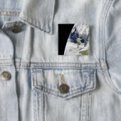 Uitzicht van de aarde vanuit de ruimte vierkante button 5,1 cm (In situ)