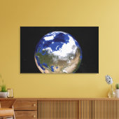 Uitzicht van de aarde waarop het Arctisch gebied t Canvas Afdruk (Insitu (Woonkamer))