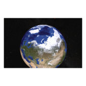 Uitzicht van de aarde waarop het Arctisch gebied t Foto Afdruk (Voorkant)