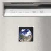 Uitzicht van de aarde waarop het Arctisch gebied t Magneet (Insitu (Vaatwasser))