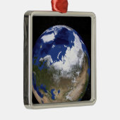 Uitzicht van de aarde waarop het Arctisch gebied t Metalen Ornament (Rechts)