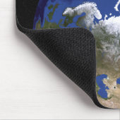 Uitzicht van de aarde waarop het Arctisch gebied t Muismat (Hoek)