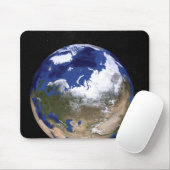 Uitzicht van de aarde waarop het Arctisch gebied t Muismat (Met muis)