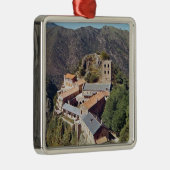 Uitzicht van de Abbey of St. Martin du Canigou Metalen Ornament (Rechts)