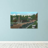 Uitzicht van de Abruikbare Chasmingang Canvas Afdruk (Insitu (Houten vloer))