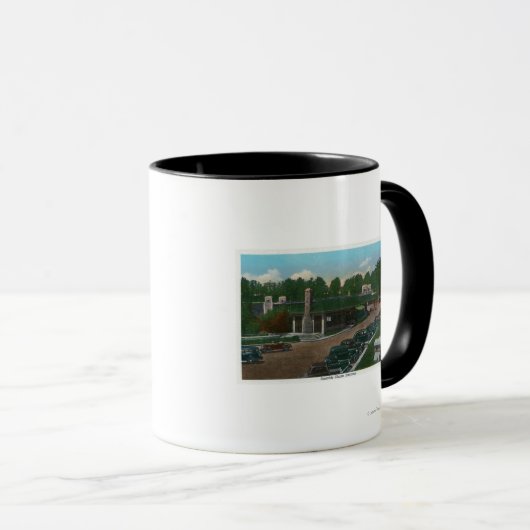 Uitzicht van de Abruikbare Chasmingang Mok (Voorkant rechts)