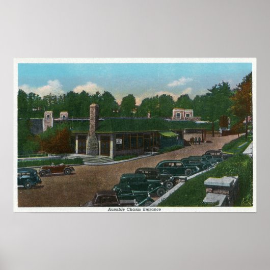 Uitzicht van de Abruikbare Chasmingang Poster (Voorkant)