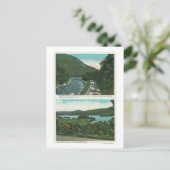 Uitzicht van de Abruikbare rivier en het Schonmeer Briefkaart (Staand voorkant)