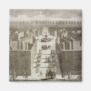 Uitzicht van de acht beelden van de Castellazzo in Magneet