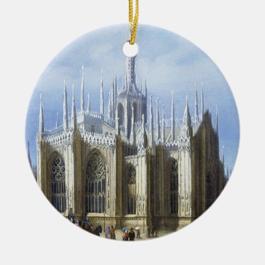 Uitzicht van de achterkant van de kathedraal van M Keramisch Ornament (Voorkant)
