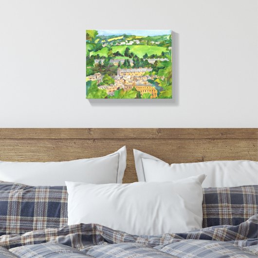 Uitzicht van de Afdrukken van het Canvas van de Wa (Insitu (Slaapkamer))