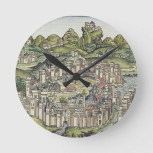 Uitzicht van de afgeroepen stad Constantinopel uit Ronde Klok