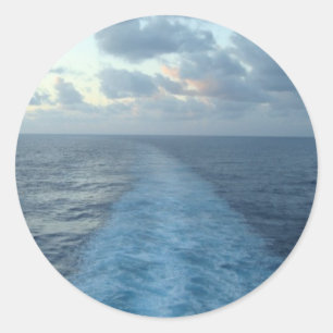 Uitzicht van de Aft-stickers Ronde Sticker