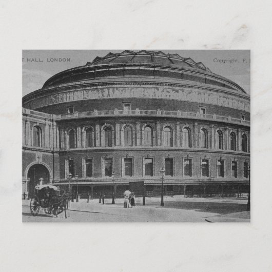 Uitzicht van de Albert Hall, c.1900 Briefkaart (Voorkant)