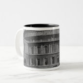 Uitzicht van de Albert Hall, c.1900 Tweekleurige Koffiemok (Voorkant links)