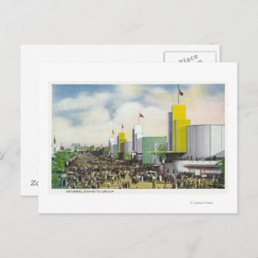 Uitzicht van de Algemene Exhibitgroep Briefkaart (Voorkant / Achterkant)