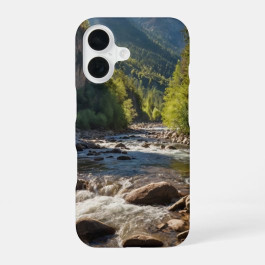 Uitzicht van de Alpen iPhone 16 Hoesje (Achterkant)