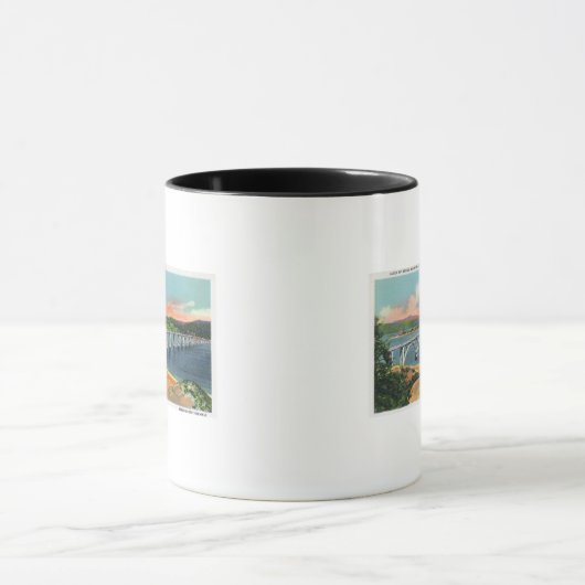 Uitzicht van de Alsea Bay Bridge Mok (Midden)