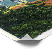 Uitzicht van de Alsea Bay Bridge Poster (Hoek)