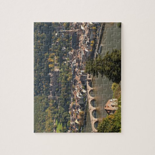 Uitzicht van de Alte Brucke of de Old Bridge Legpuzzel (Verticaal)