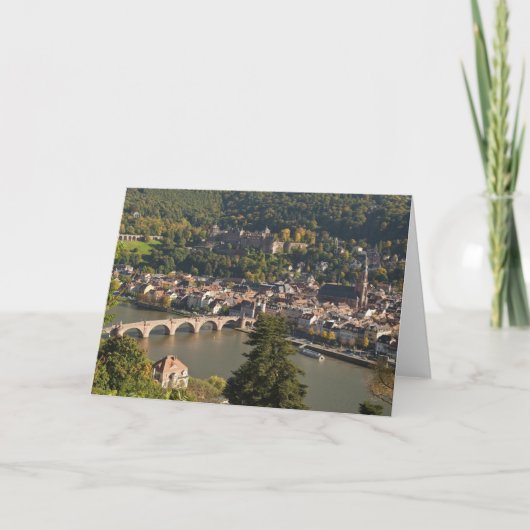 Uitzicht van de Alte Brucke of Oude Brug Kaart (Voorkant)