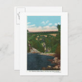 Uitzicht van de Amerikaanse Hoedbrug, route 9 Briefkaart (Voorkant / Achterkant)