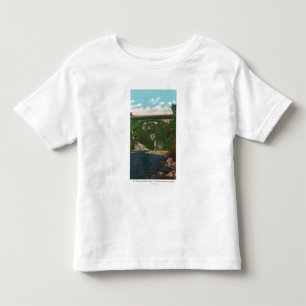 Uitzicht van de Amerikaanse Hoedbrug, route 9 Kinder Shirts