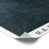 Uitzicht van de Amerikaanse Hoedbrug, route 9 Poster (Hoek)